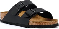 Birkenstock Arizona Doppel Riemen Birko Flor Sandale Schwarz – 7 Großbritannien - 40 EU - 9/9,5F -7/7,5M US / Schwarz