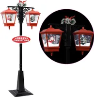 vidaXL Weihnachts-Straßenlampe mit Weihnachtsmann 81 x 40 x 188 cm PVC