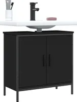 Vanity unit black 60x30x60 cm materiál na báze dreva