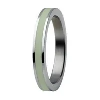 Skagen Damen Ring Silber/Hellgrün JRSA036, Ringgröße:51 (16.2) SS6 M17