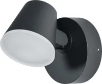 Ledvance LED Außenleuchte Wandlampe Endura Style Midi Spot Schwarz IP44 12,5W 800lm Warmweiß 3000K schwenkbar