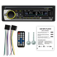 JSD-520 Autoradio MP3-Player USB SD-Karte AUX IN FM bluetooth verlustfreie Musikuhr Anzeige 7-Farben Licht