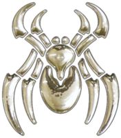 3D-Chrome-Sticker Spinne 45 x 40 mm
