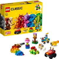 LEGO 11002 Classic Bausteine - Starter Set, Lernspielzeug mit Bausteinen ab 4 Jahre, Konstruktionsspielzeug, Baukasten