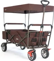 FUXTEC Bollerwagen FX-CT500 mit Sonnendach Braun