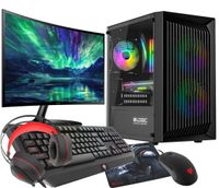 Gaming PC Komplett Set R7 5700G 32GB RX VEGA SSD 1TB Win 11 LCD 24"