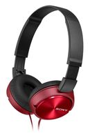 Sony MDR-ZX310APR - Zamknięty zestaw słuchawkowy (z mikrofonem, zintegrowanym pilotem), czerwony