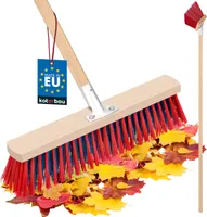 KOTARBAU® Pouliční koště 400 mm s násadou Průmyslové koště Zahradní koště Sálové koště Velké koště na zametání silnic Chodníky