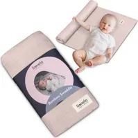 Lionelo Baby Swaddle Bamboo Swaddle, dětská deka ze 100% přírodní bambusové bavlny, velikost 120x120 cm, mušelínové tkaniny, dětská deka, pohodlná tkanina, béžová barva