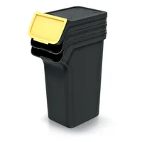 Koš na tříděný odpad KEDEN 3x25l, černý