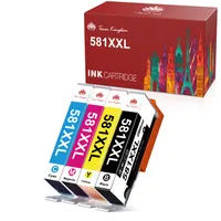 KMP Ink set remplace Canon PGI-580 XXL, CLI-581 XXL compatible noir, cyan,  magenta, jaune C110V 1576,0205