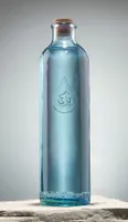 Om Water Glasflasche Berk W-360 Wasserflasche 1,2 Liter Höhe 30cm
