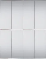 trendteam Garderobe Garderobenschrank Mirror Weiß Melamin 148 x 191 x 34 cm