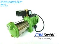 Ein/Aus CHM GmbH Kreiselpumpe Edelstahl 1300-2200 Watt mit Druckschalter f 