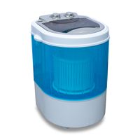 BluMill Mini Toplader Waschmaschine, mit Schleuder, Camping Waschmaschine bis zu 3 KG, Klein Und Handlich mit Tragegriff