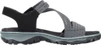 Rieker Trekkingsandalen - Graphitschwarz Kunstleder Größe: 40 Normal