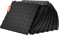 VEVOR Garagen-Bodenbeschläge, 305 x 305 x 13,4 mm, 50er-Set Industrieboden, rutschfeste doppelseitige Struktur-Garagenboden, für Garagen, Keller, Reparaturwerkstätten, Schwarz