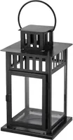 BORRBY Ikea Laterne für Blockkerze, drinnen/draußen schwarz, 28 cm