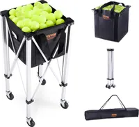 VEVOR Tennisballwagen klappbar Ballsammelkorb Tennisballkorb für 180 Tennisbälle