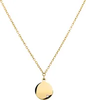 Boccia Halskette 08065-03 Titan vergoldet mit Diamant