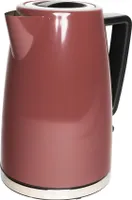 Edelstahl Wasserkocher in trendigem Retro-Look 1,7L, bordeaux
