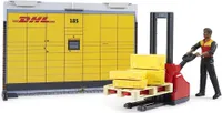 bworld DHL Shop mit Handhubstapler