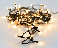 LED svetelná reťaz, 48 LED, teplá biela, na batérie, IP44, časovač