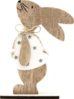 Oblique Unique Holz Hase Aufsteller Deko Osterhase Osterdekoration Tischdeko Deko Figur für Ostern - weiß