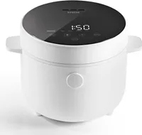 N8WERK Digitaler Reiskocher 2l Touch-Display ohne Anhaften & Überkochen automatische Warmhaltefunktion & Überhitzungsschutz inkl. Dampfgarer-Einsatz