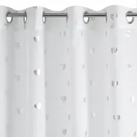 Eurofirany Benay Vorhang weiß mit Ösen 140cm x 250cm