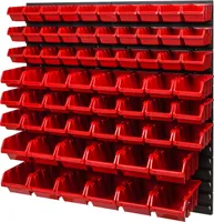 Stohovacie boxy Nástenná polica Box Otvorené úložné boxy Systém hromadného skladovania 66 boxov