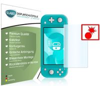 2x Slabo Panzerschutzfolie für Nintendo Switch Lite KLAR "Shockproof" Displayfolie Schutzfolie Folie