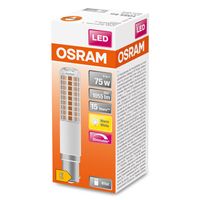 OSRAM LED Superstar Special T SLIM, Dimmbare schlanke LED-Spezial Lampe, B15d Sockel, Warmweiß (2700K), Ersatz für herkömmliche 75W-Leuchtmittel, 1er-Pack