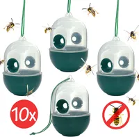 10x Wespenfalle zum Aufhängen Lebend Falle Garten Insekten Bienen Fliegen Mücken