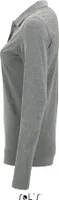 SOLs 02083 | Damen Long-Sleeve Piqué Polo Shirt Perfect - Farbe: Grey Melange - Größe: L