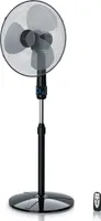Brandson Standventilator mit Fernbedienung 50W, leise, Ventilator höhenverstellbar, 30° neigbar , 3 Geschwindigkeitsstufen, Oszillation ca. 90°, Schwarz