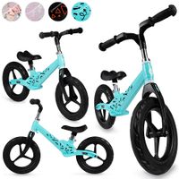 MoMi ULTI Türkis Laufrad Kinderlaufrad Roller Kinder Fahrrad Magnesiumlegierung 