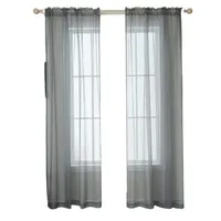 Gardinen Vorhang Set Transparent 2er-Pack