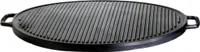 Grillplatte (Plancha) aus Gusseisen, Ø 30 cm