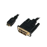 LogiLink Mini HDMI Kabel Mini HDMI - DVI-D 1,0 m schwarz