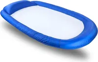 Best Sporting MO64595 - Wasserhängematte Mesh Mat - Aufblasbare Luftmatratze mit Netzboden, Lounge - Blau-Weiß