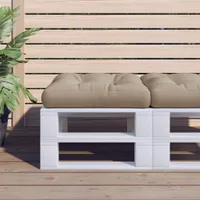 Design Palettenkissen Taupe 60x60x12 cm Stoff, Klassische Sofas 2024 Neu