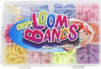 Soft Loombänder-Set  195teilig, 6 verschiedene Farben und 15 Clips, ab 3 Jahren