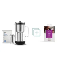 Aarke Purifier Wasserfilterkanne 1,18 l Set Enriched Filtergranulat