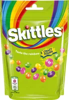 Skittles Crazy Sours kyselé žvýkací dražé s křupavou cukrovou polevou 136g
