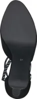 MARCO TOZZI Damen Pumps Textil Riemen Trichterabsatz 2-24480-41, Größe:38 EU, Farbe:Schwarz
