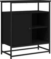 vidaXL Kredens czarny 69x35x80 cm materiał drewnopochodny