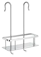 SMEDBO SIDELINE Duschkorb für Duscharmaturent mit Bodenplatten messing verchromt glänzend DK3048