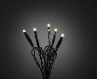 Konstsmide - Micro LED Lichterkette, 20 warm weiße Dioden, 24V Innentrafo, grünes Kabel ; 6351-120