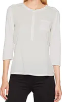 BRAX Damen Bluse Clarissa Blusenshirt / Langarmshirt beige Gr. 40